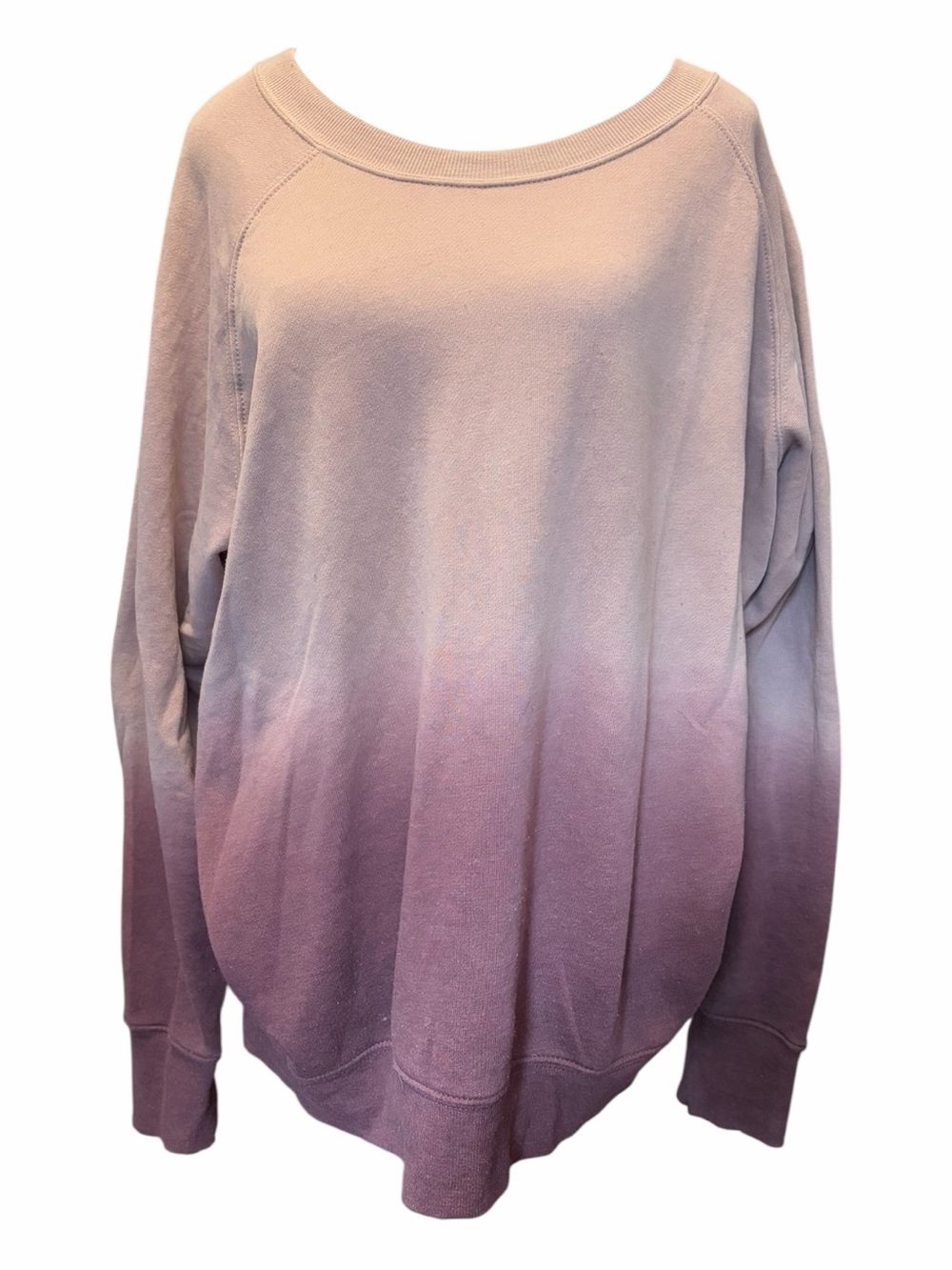Maurices Ombre Crewneck Sweatshirt in Mauve and Light Pink